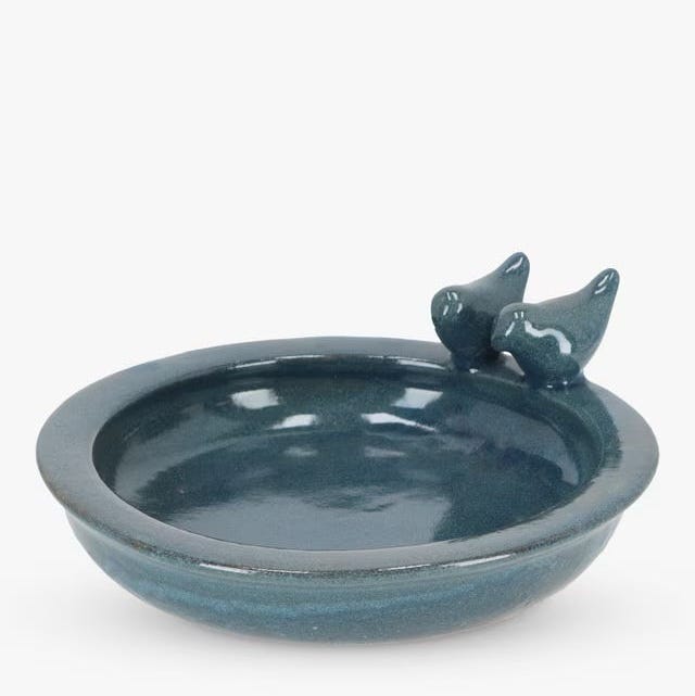 Baño para pájaros de cerámica Baño para pájaros de cerámica